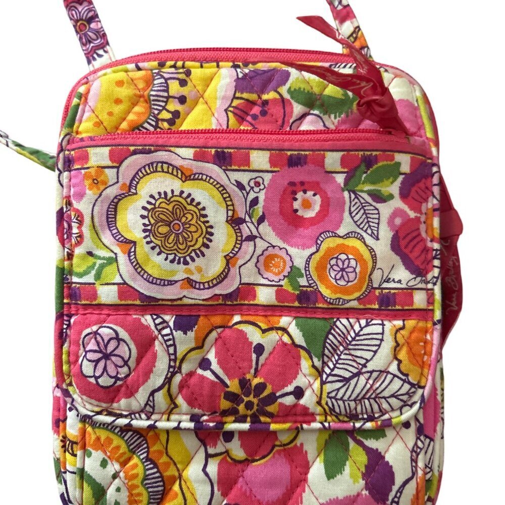 Vintage Vera Bradley Bouncing Bouquet Mini Hipster Crossbody Bag, Retro Floral - Picture 5 of 7